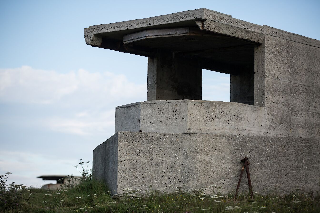 Part of the coastal defences at Rerwick Head, Orkney