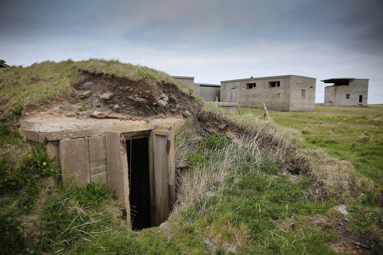 Part of the coastal defences at Rerwick Head, Orkney