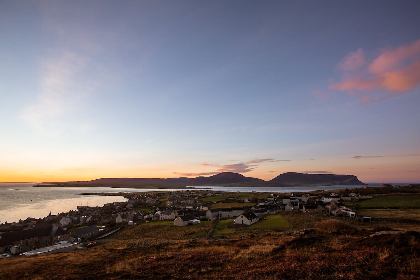 Sunrise over Stromness from Brinkie's Brae