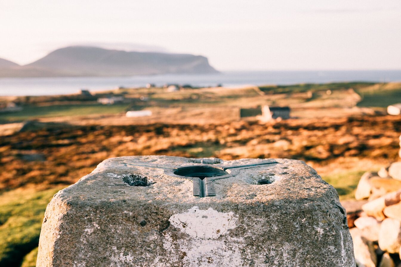 Trig point on top of Brinkie's Brae, Stromness