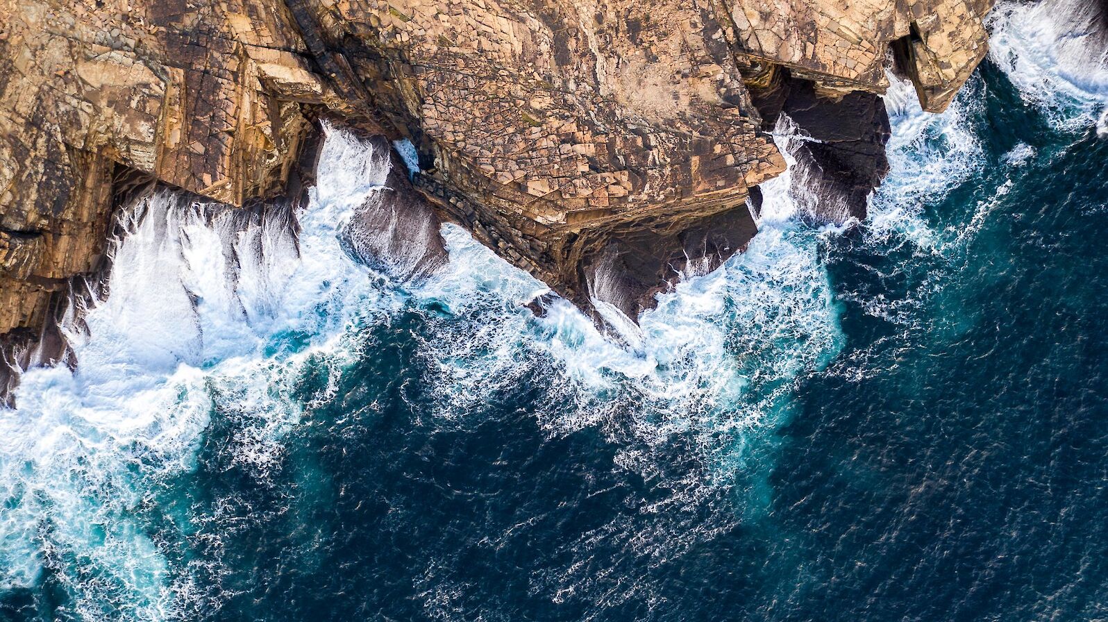 Waves at Yesnaby, Orkney - image by Andras Farkas