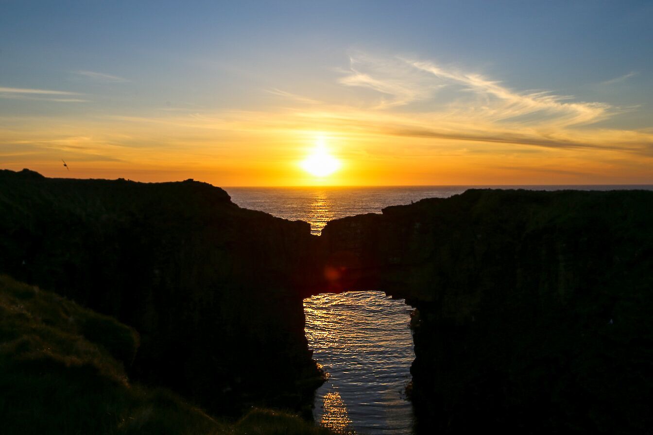 Sunrise at the Vat of Kirbister, Stronsay - image by Iain Johnston