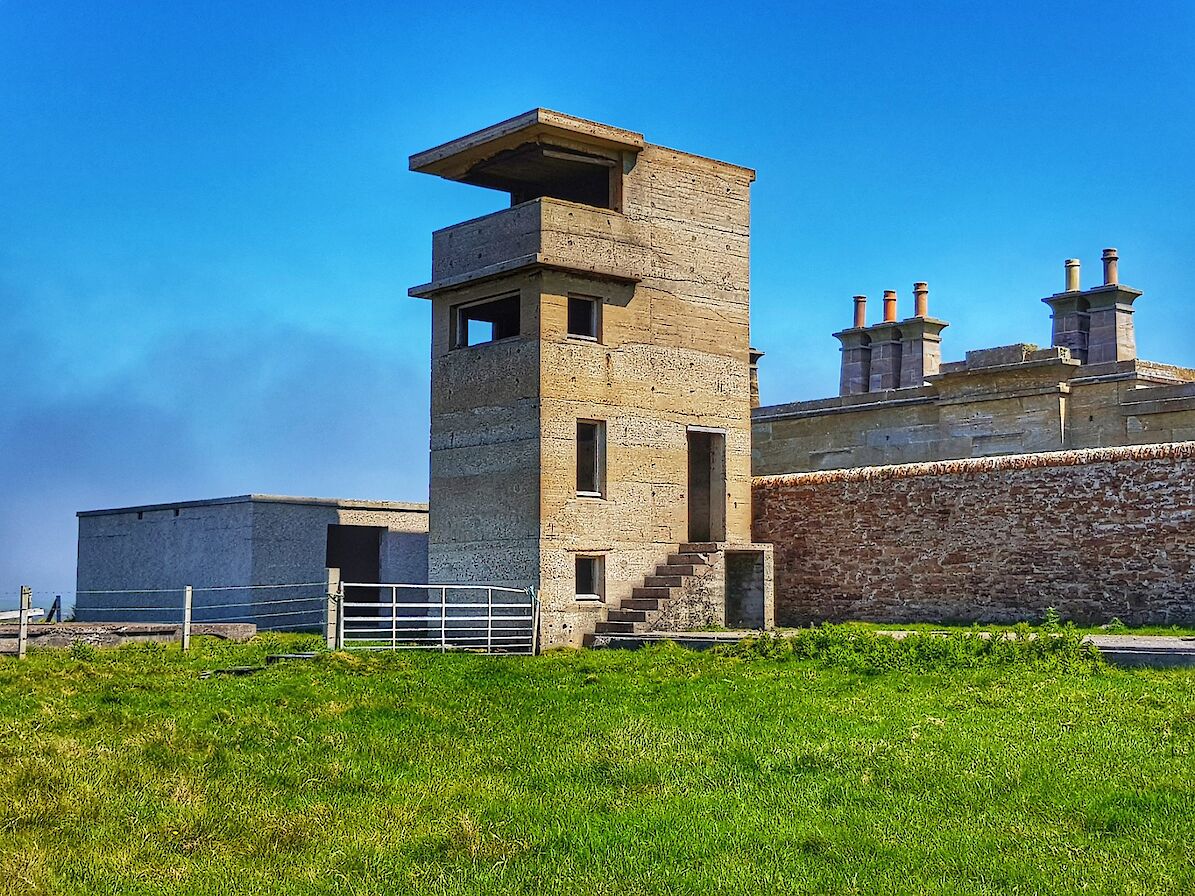 The wartime gun battery buildings in Graemsay - image by Susanne Arbuckle