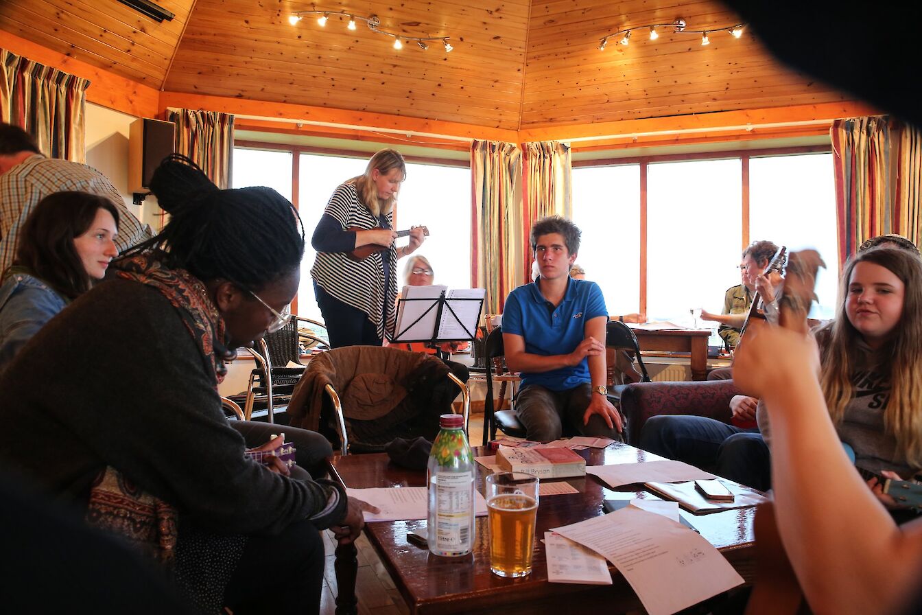 Time to relax in the North Ronaldsay Bird Observatory