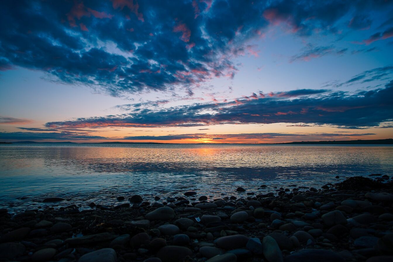 Sunset at St Catherine's Bay, Stronsay - image by Iain Johnston