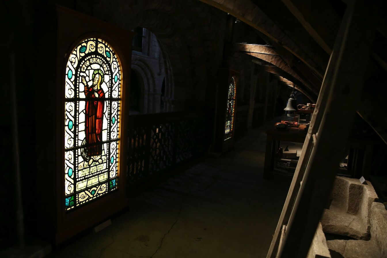 Windows in the upper levels