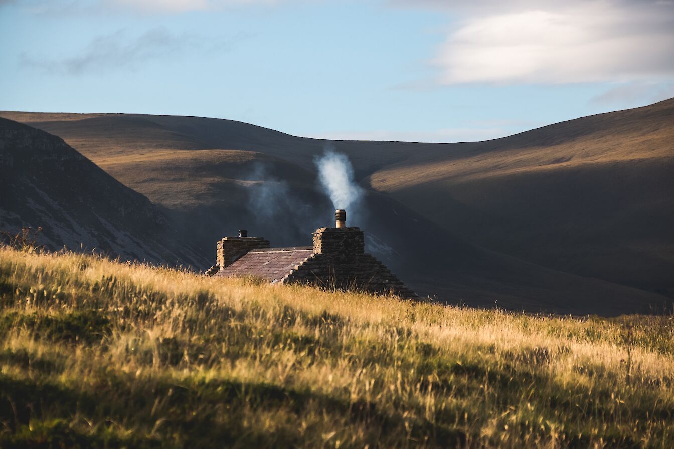 A reeking lum at Rackwick, Orkney - image by Ally Velzian