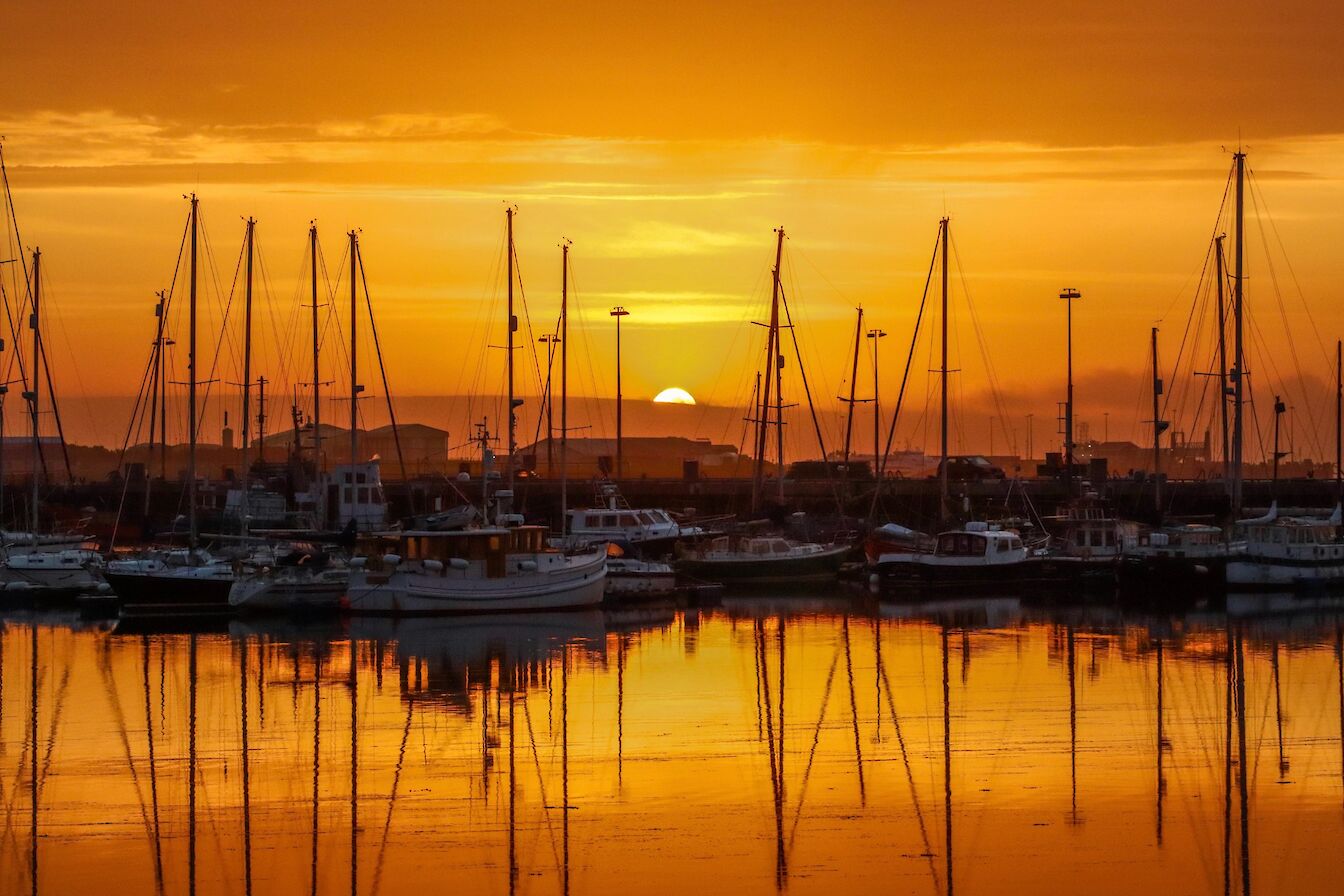 Sunset over Kirkwall Marina - image by Jenna Harper