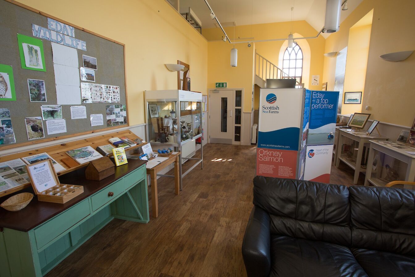 Inside the Eday Heritage Centre, Orkney