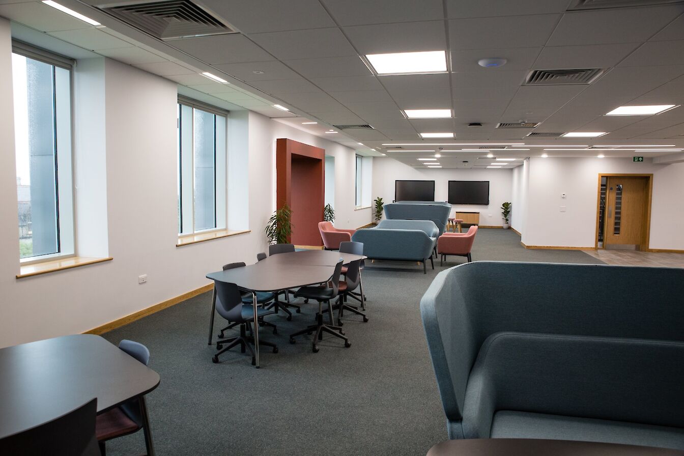 Some of the spaces available to hire at the Orkney Research & Innovation Campus