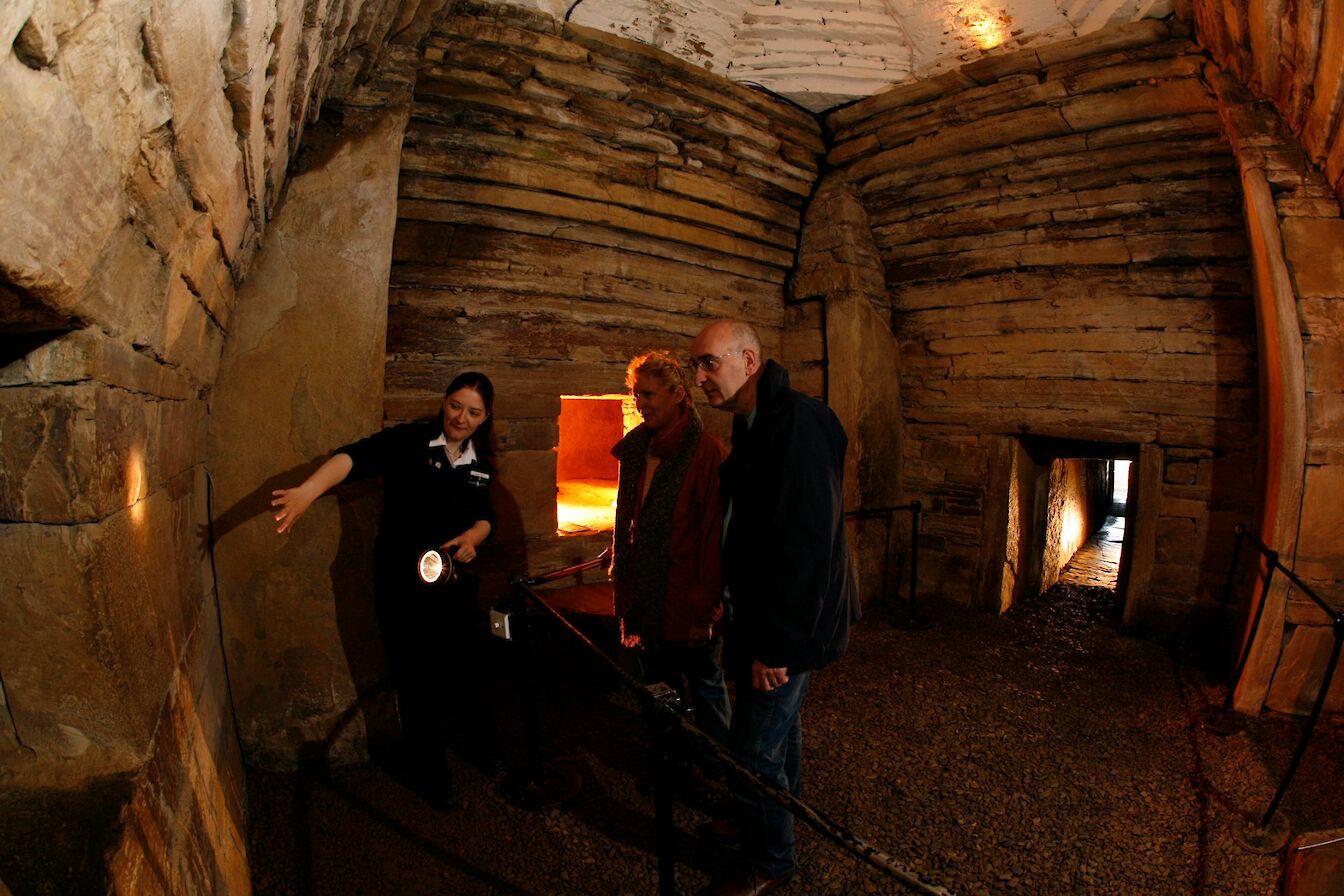 Inside Maeshowe, Orkney - image by Paul Tomkins/VisitScotland