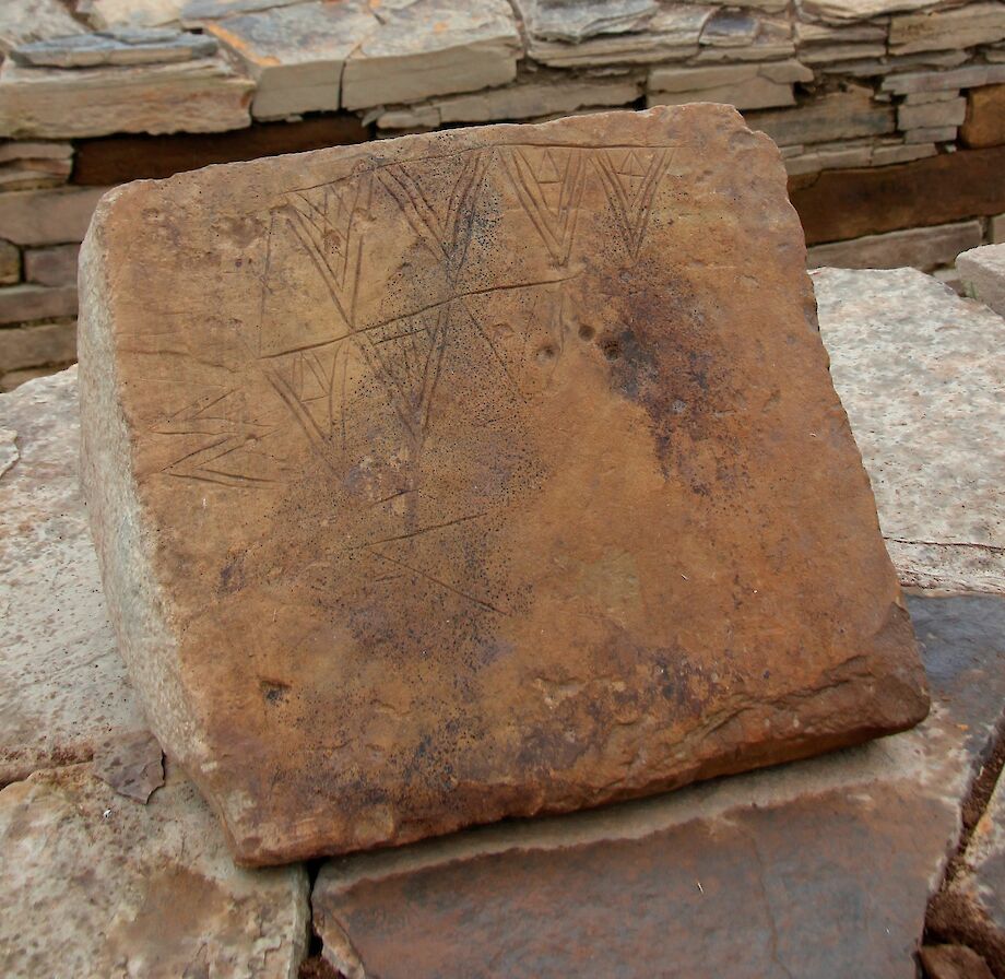 Finely decorated stone - image by Hugo Anderson-Whymark