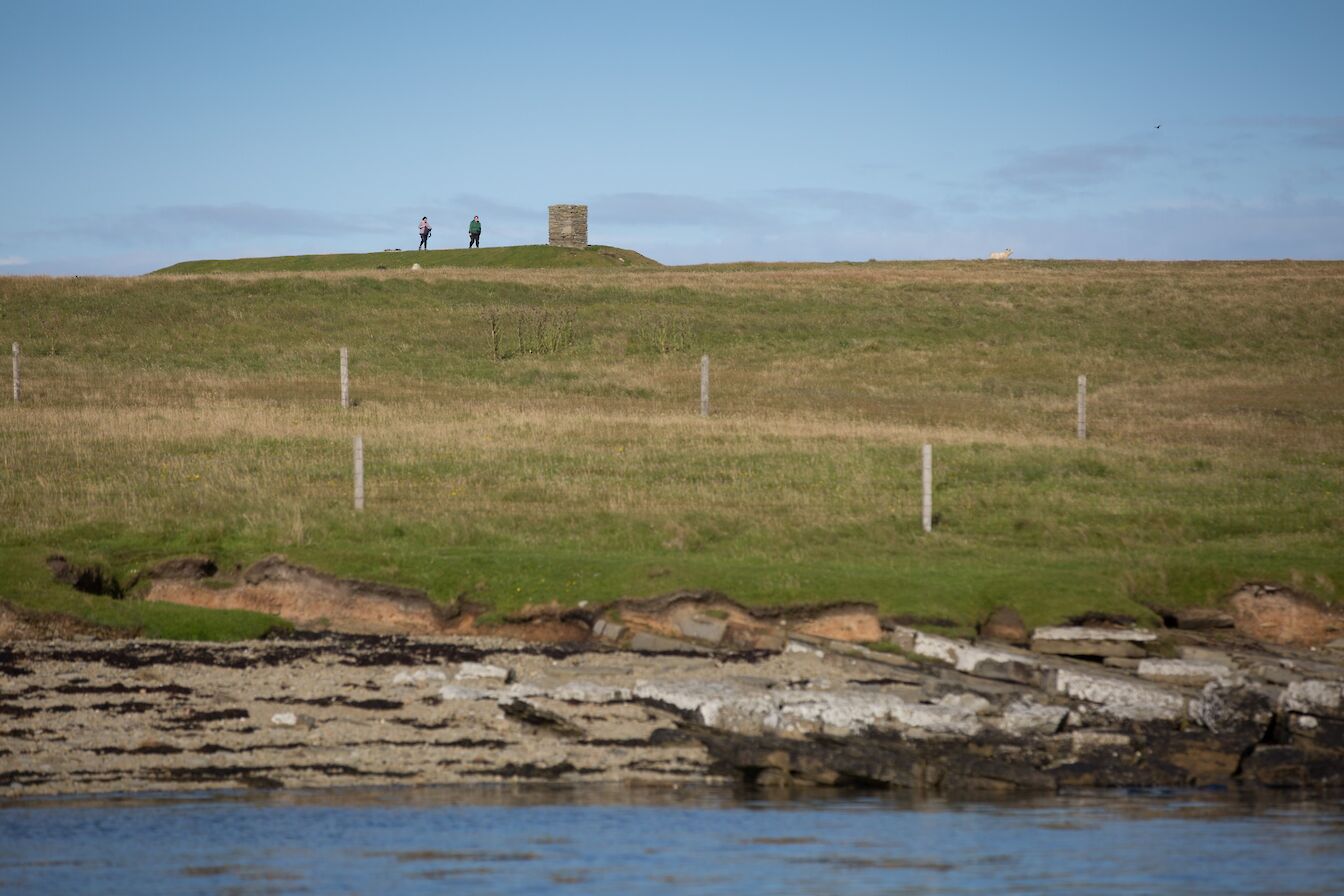 Visitors on the Holm of Papay