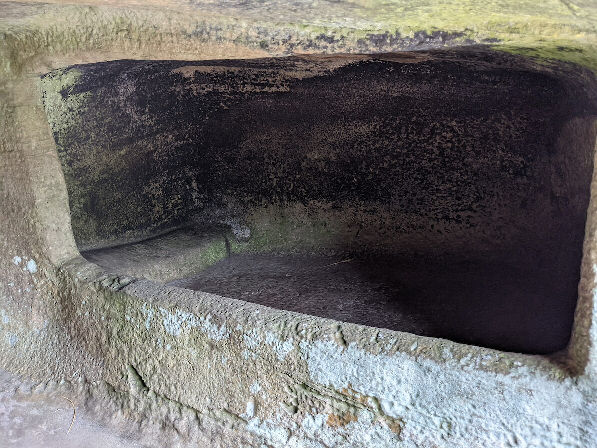 Inside the Dwarfie Stane, Orkney - image by David C. Weinczok