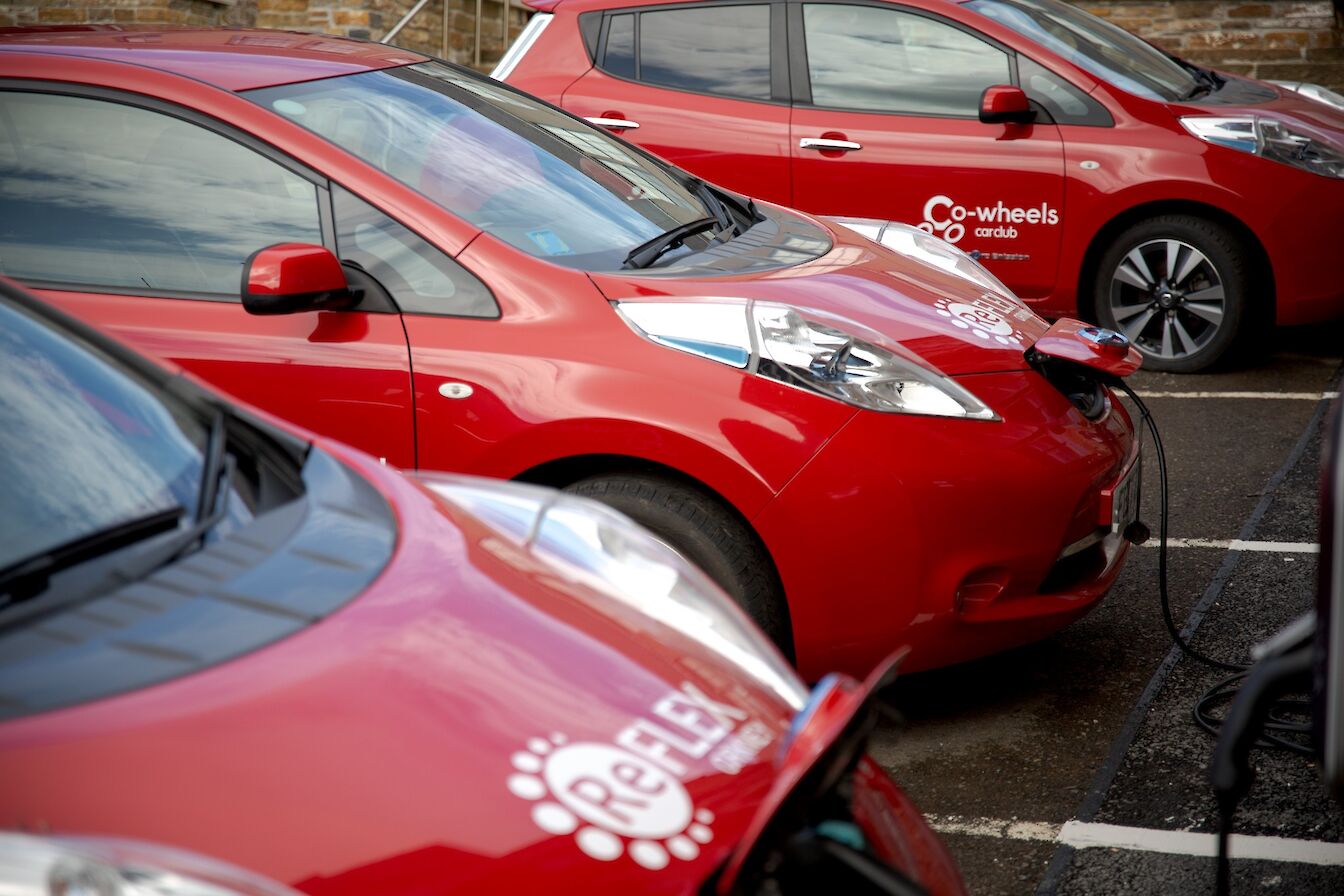 EVs charging in Stromness, Orkney