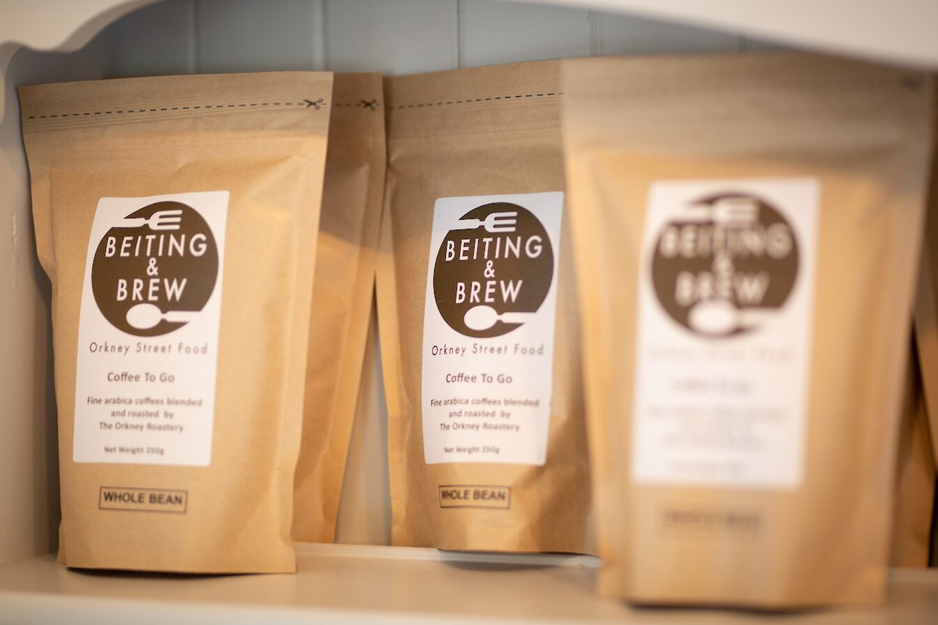 Bespoke Orkney Roastery coffee for Beiting & Brew