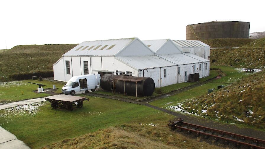 View of the Scapa Flow Museum before refurbishment work