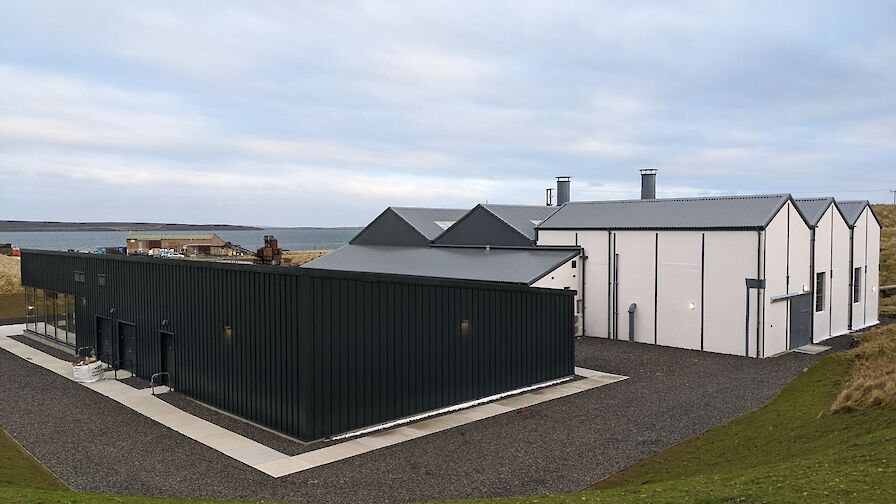 View over the Scapa Flow Museum from behind the buildings after construction work