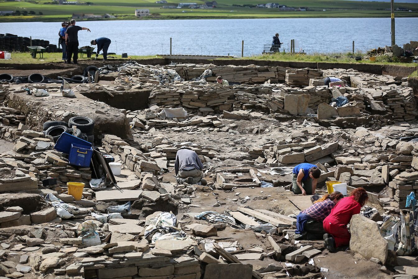 Work underway at the Ness of Brodgar