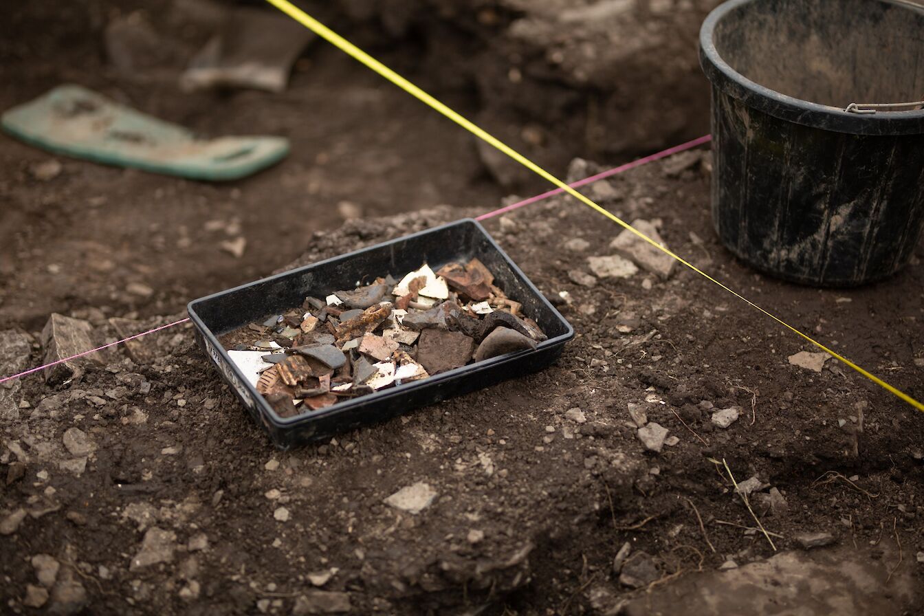 Some of the finds at Skaill farm, Orkney