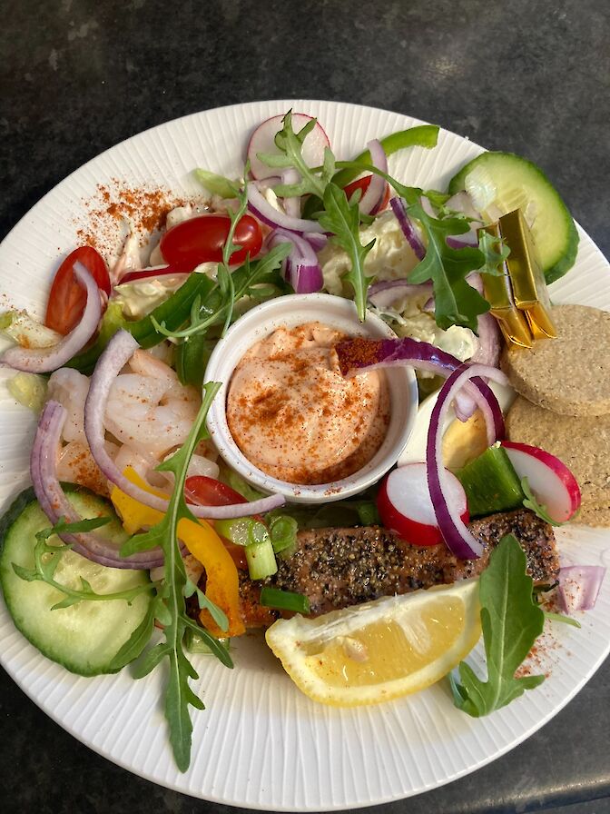 Seafood salad from Robertsons Coffee Hoose & Bar