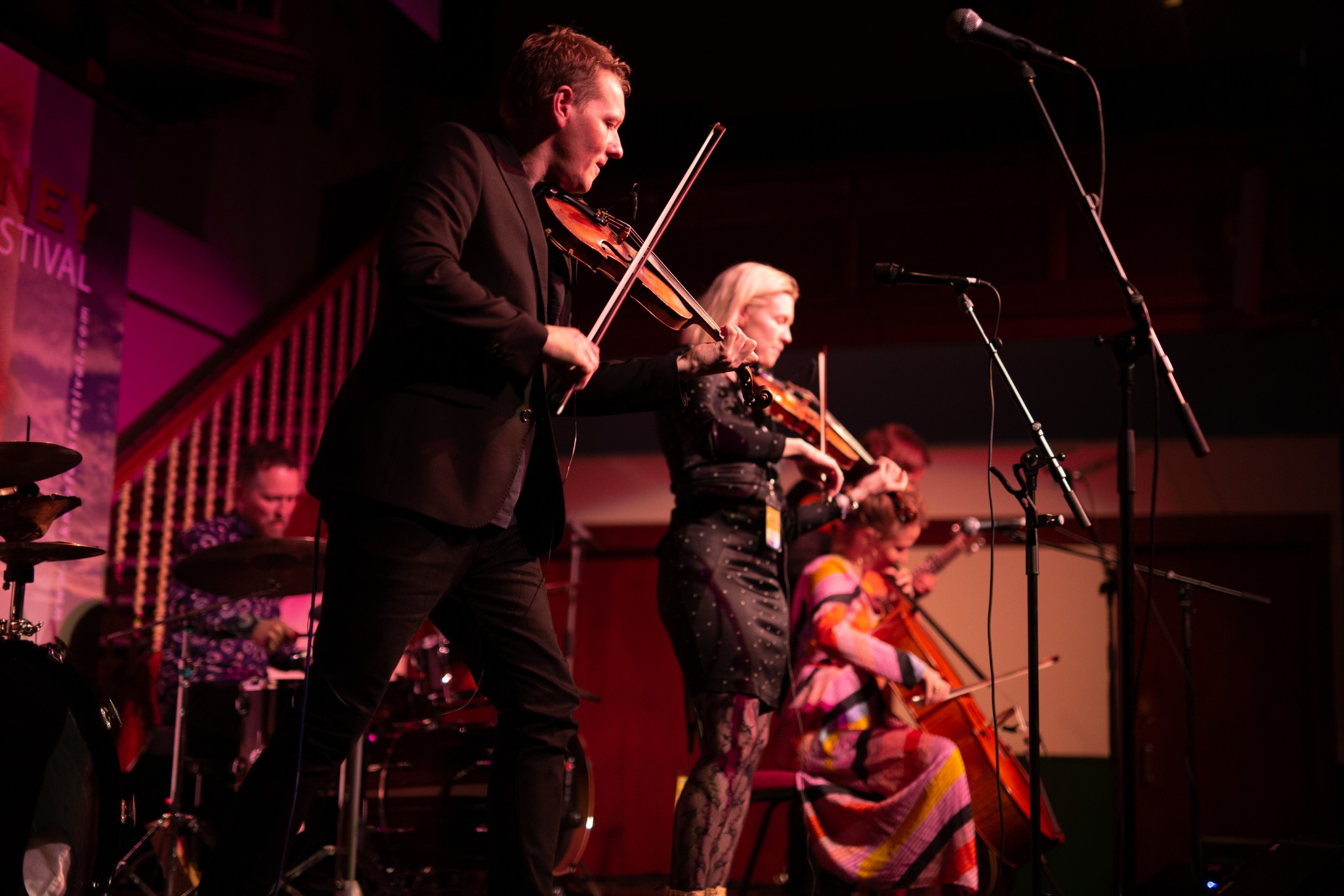Ruby Rendall Playing at the back | Orkney.com