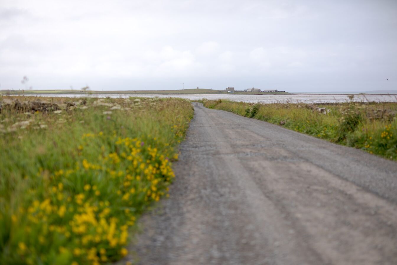 En-route to Quoyness Chambered Cairn, Sanday, Orkney