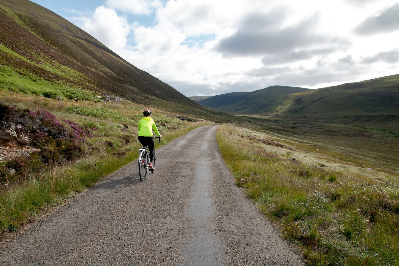 Cycling at Rackwick, Hoy, Orkney