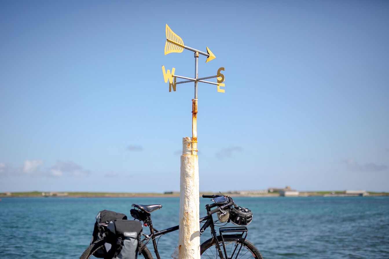 Cycling in Stronsay, Orkney