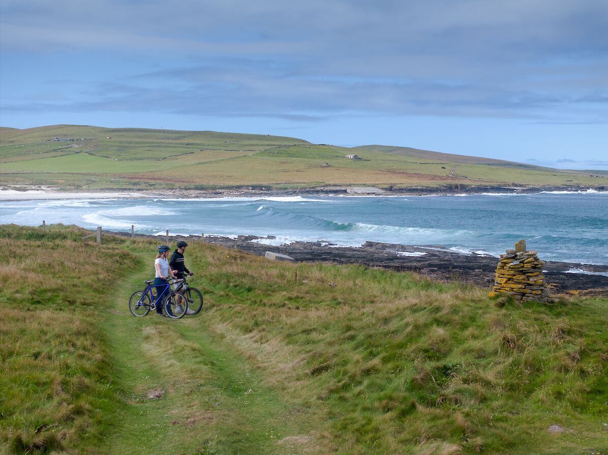 Cycling in Westray, Orkney