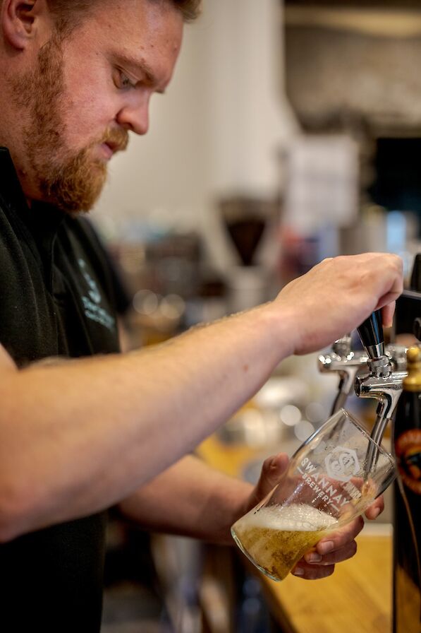 Local beer is available at the Smithy Cafe & Restaurant, Shapinsay, Orkney