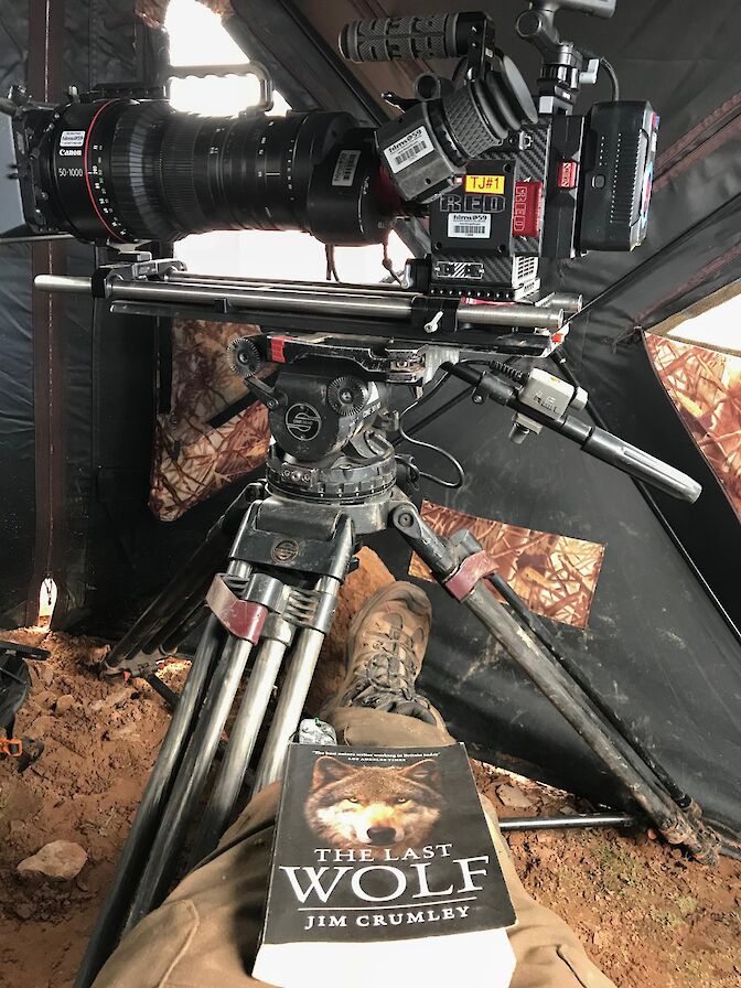 Inside Raymond's Tibetan wolf hide - image by Raymond Besant