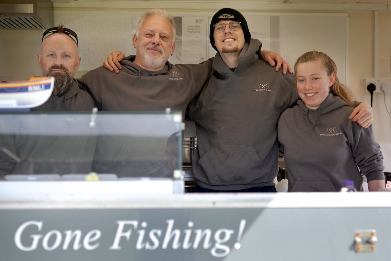 Loki Seafood Shack team, Orkney