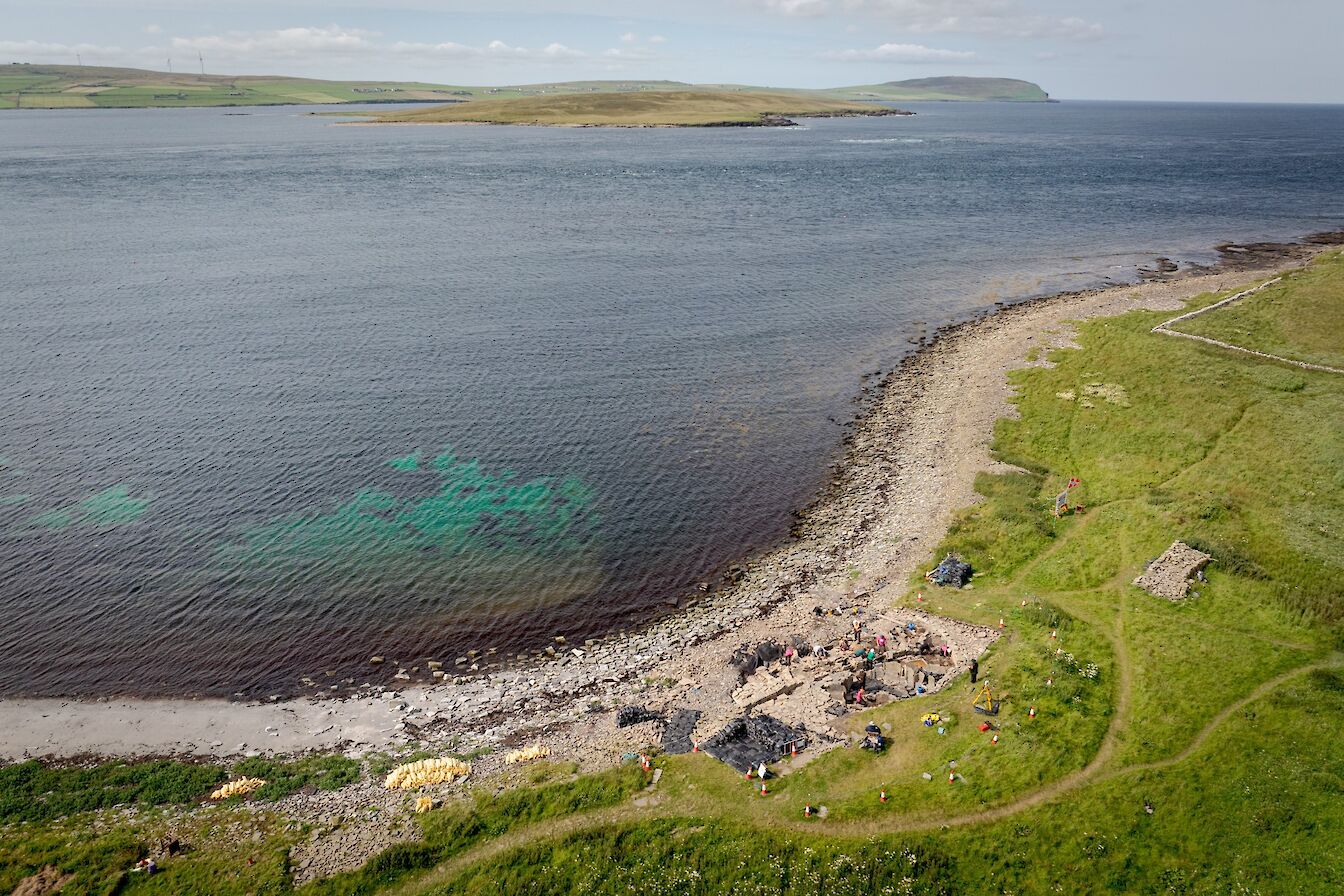 Excavation work at Swandro, Rousay, Orkney