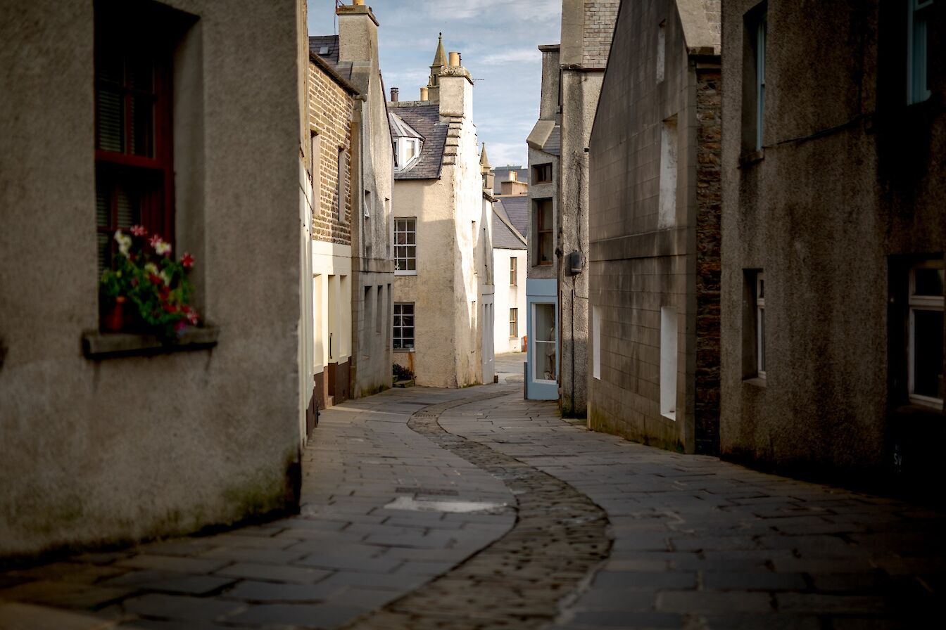 View along the street in Stromness, Orkney