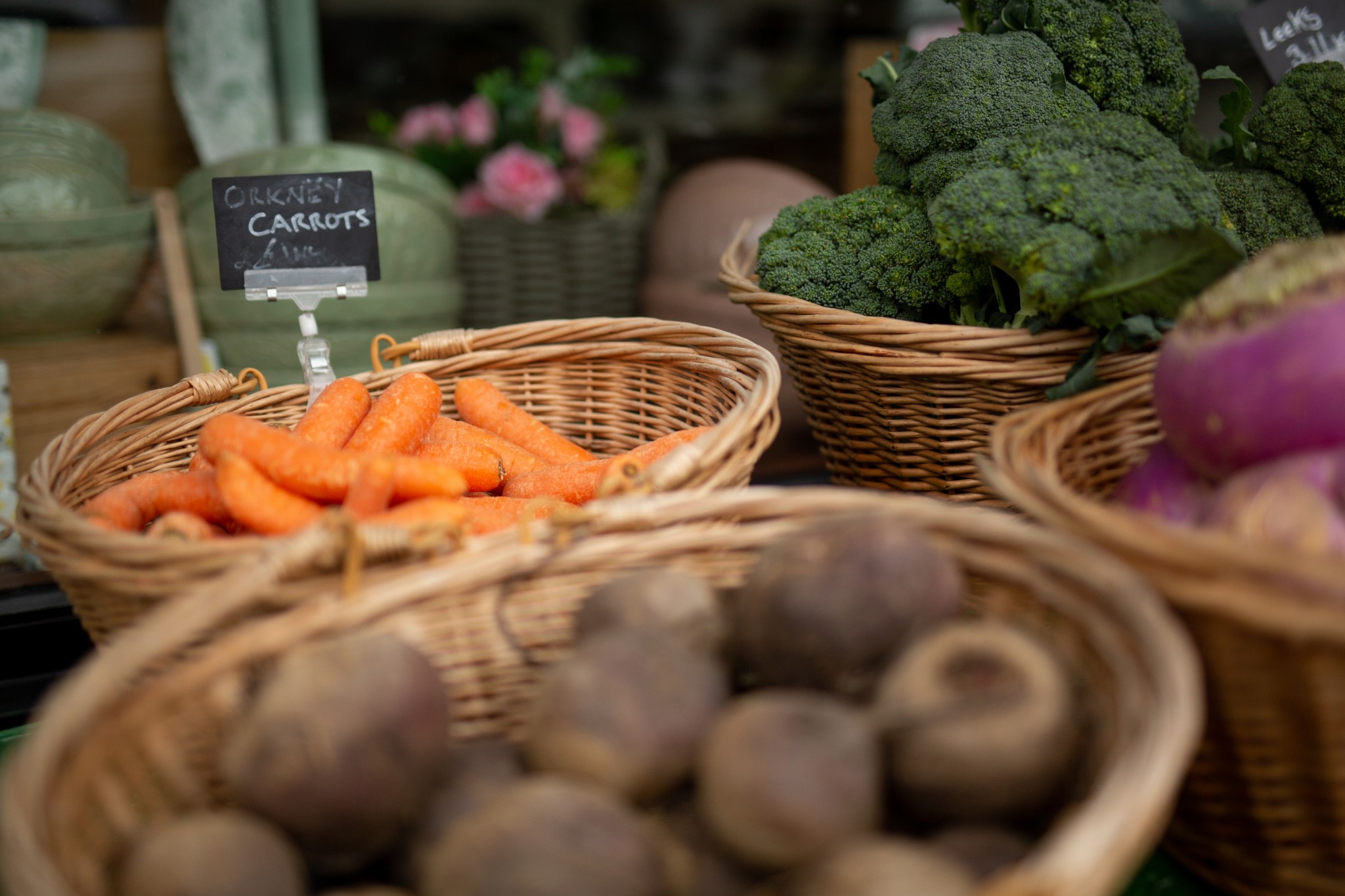 Orkney carrots at William Shearer in Kirkwall