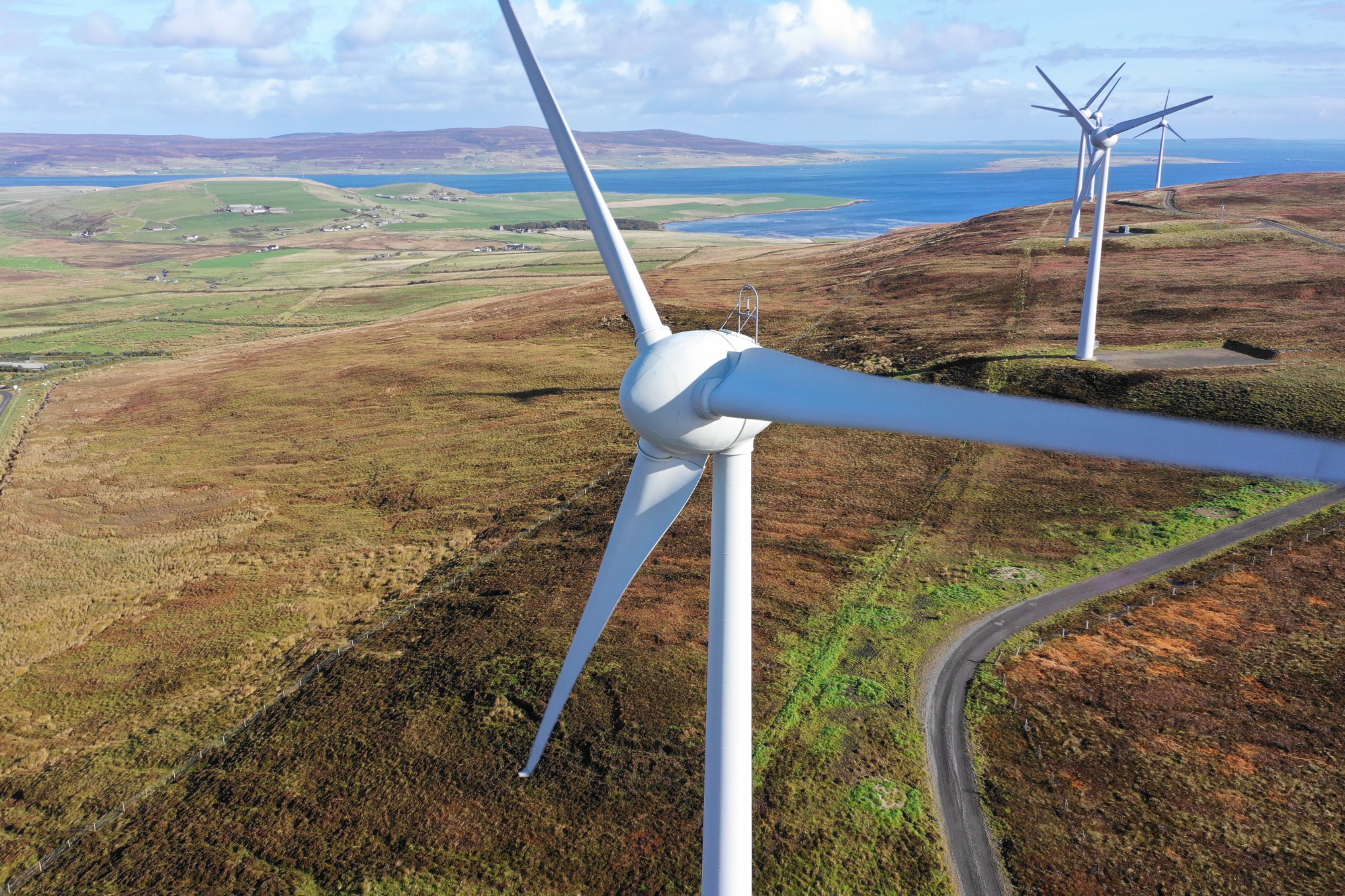 Wind turbines in Orkney - image by Colin Keldie