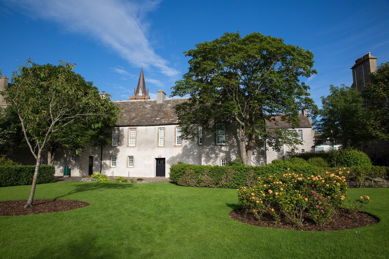 Orkney Museum from Tankerness House Gardens, Kirkwall