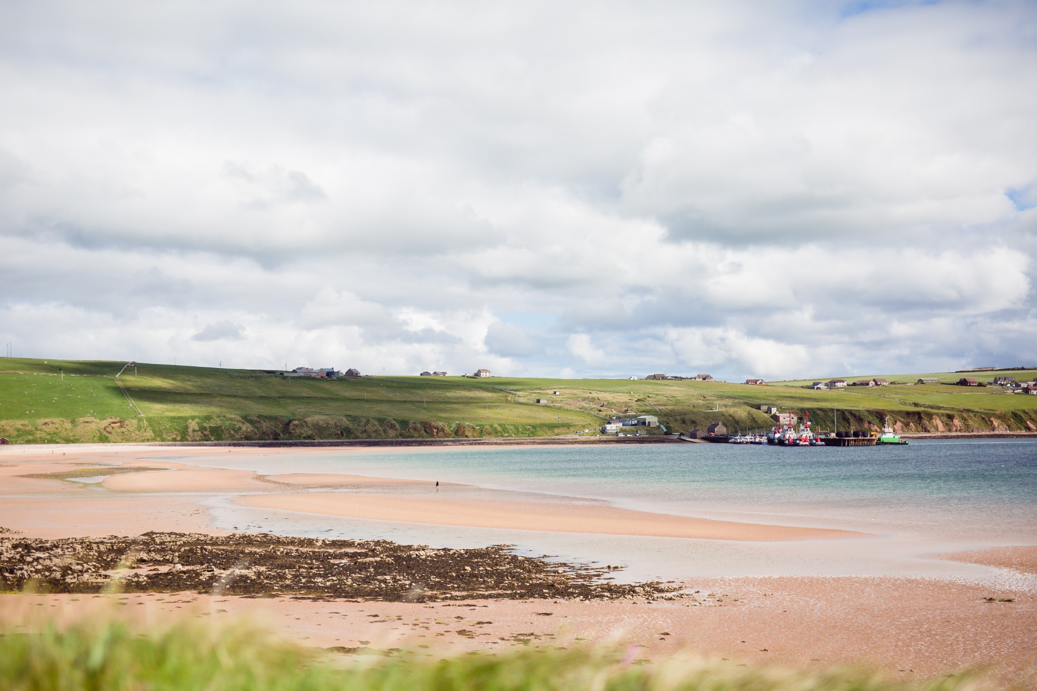 View over Scapa beach, Orkney