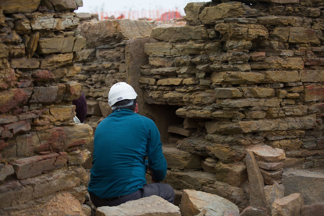 View of the dig at The Cairns