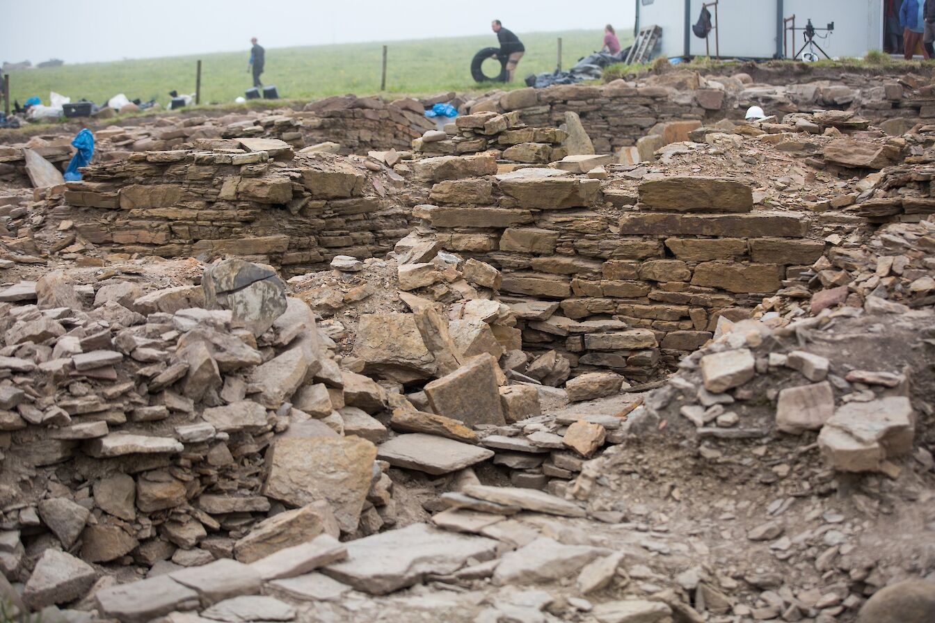 View of the dig at The Cairns