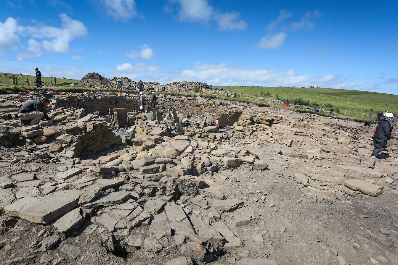 View of the dig at The Cairns